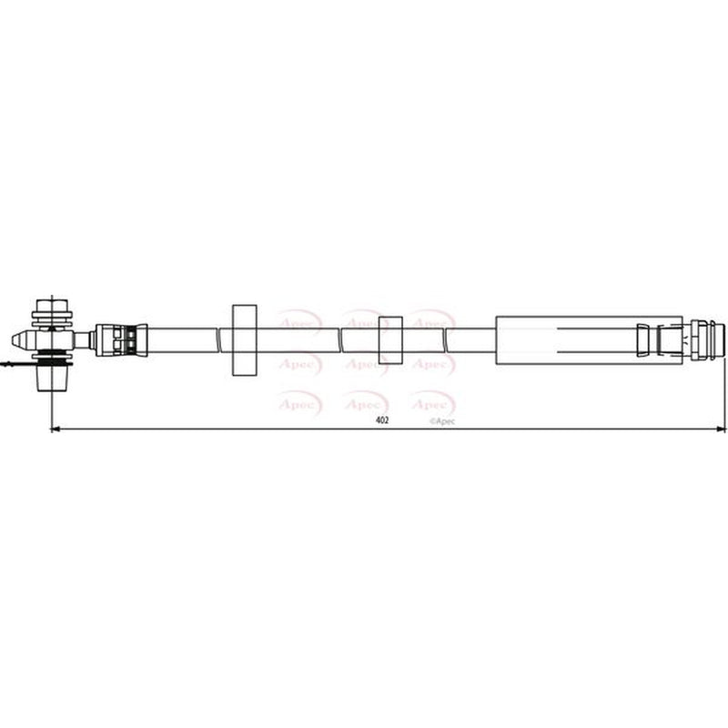 Apec Brake Hydraulic Hose Line Front HOS3811