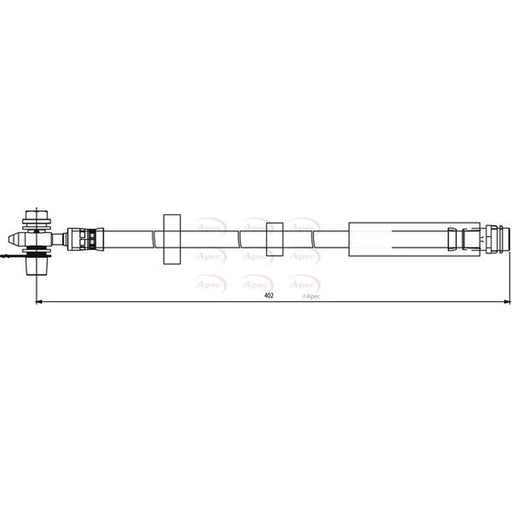 Apec Brake Hydraulic Hose Line Front HOS3811