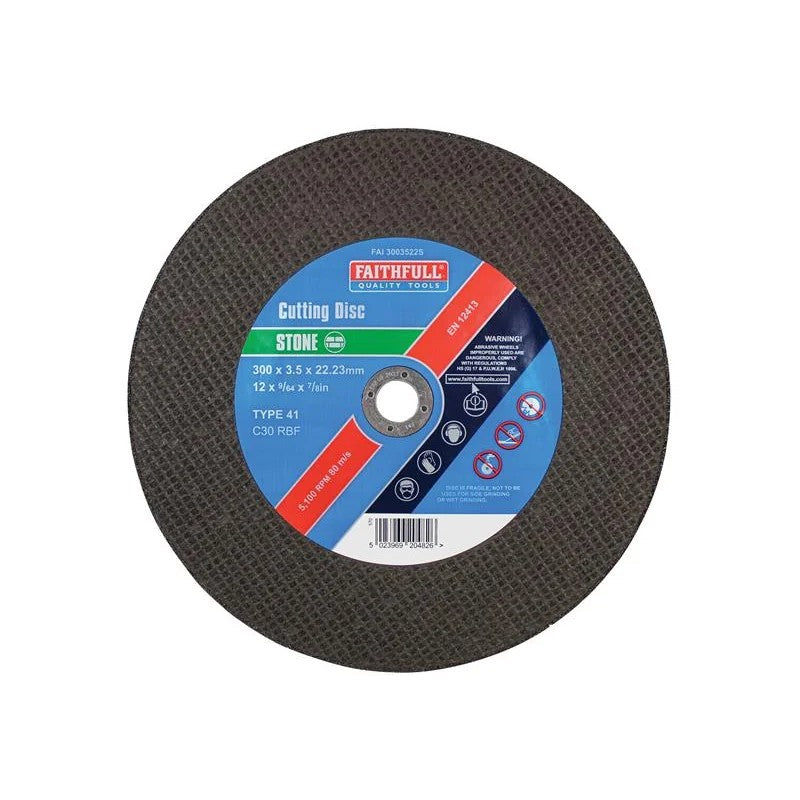 Faithfull Stone Cut Off Disc 300 x 3.5 20-22.23mm