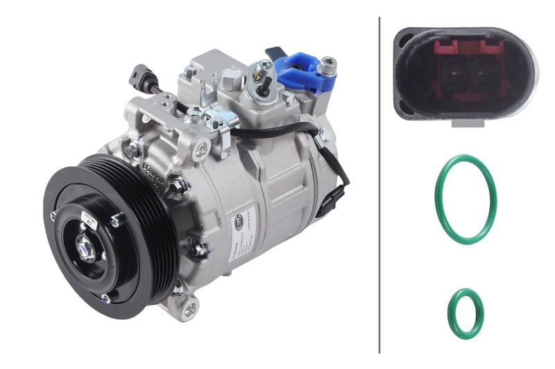 Hella 8FK 366 200-201 Compressor, air conditioning