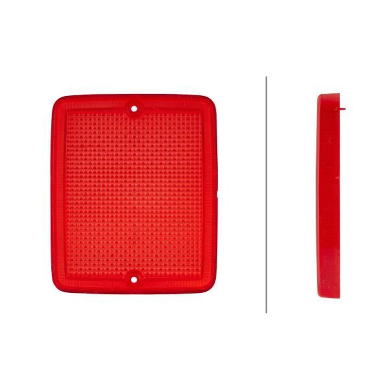 Hella Red Squ Lens 2DA 003 236-031 9EL 119 544-031 11025275 9EL 119 544-031