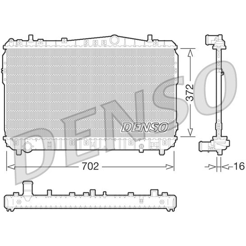 Denso Engine Radiator DRM08004