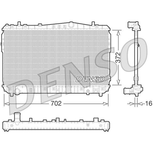 Denso Engine Radiator DRM08004