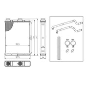 NRF Heater Matrix Core Heat Exchanger 54434