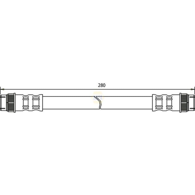 NAPA Brake Hydraulic Hose Line Rear NBH1088