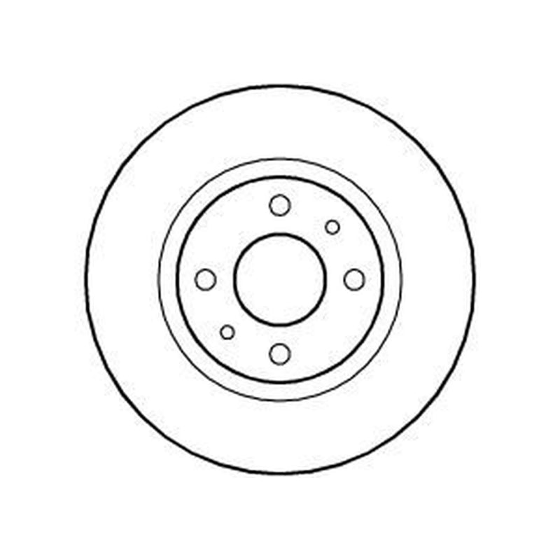 Abtex 2 x Solid Front Brake Discs BD178S