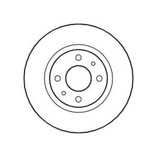 Abtex 2 x Solid Front Brake Discs BD178S