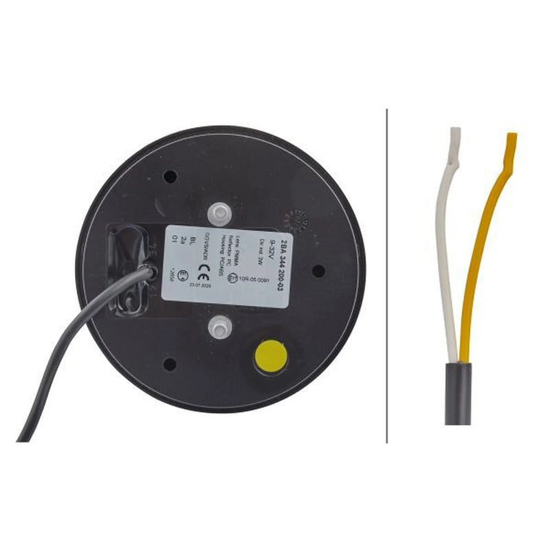 Hella Direction Indicator Light Front and Rear 2BA 344 200-031