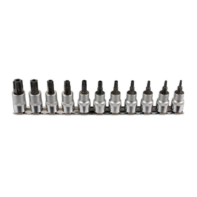Laser Tools Tamperproof Star Socket Bit Set 3/8"D 11pc - PL