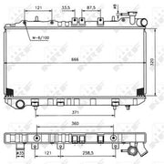 NRF Engine Radiator 536864
