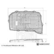 Blue Print Automatic Transmission Hydraulic Filter ADBP210107