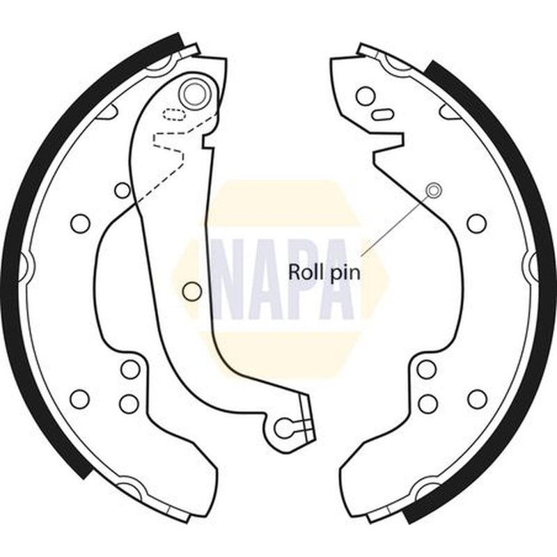 NAPA Brake Shoe Set Axle Kit NBS1008