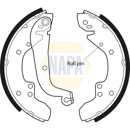 NAPA Brake Shoe Set Axle Kit NBS1008