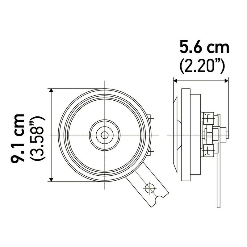 Hella Car Horn Signal Unit 3AM 002 768-821
