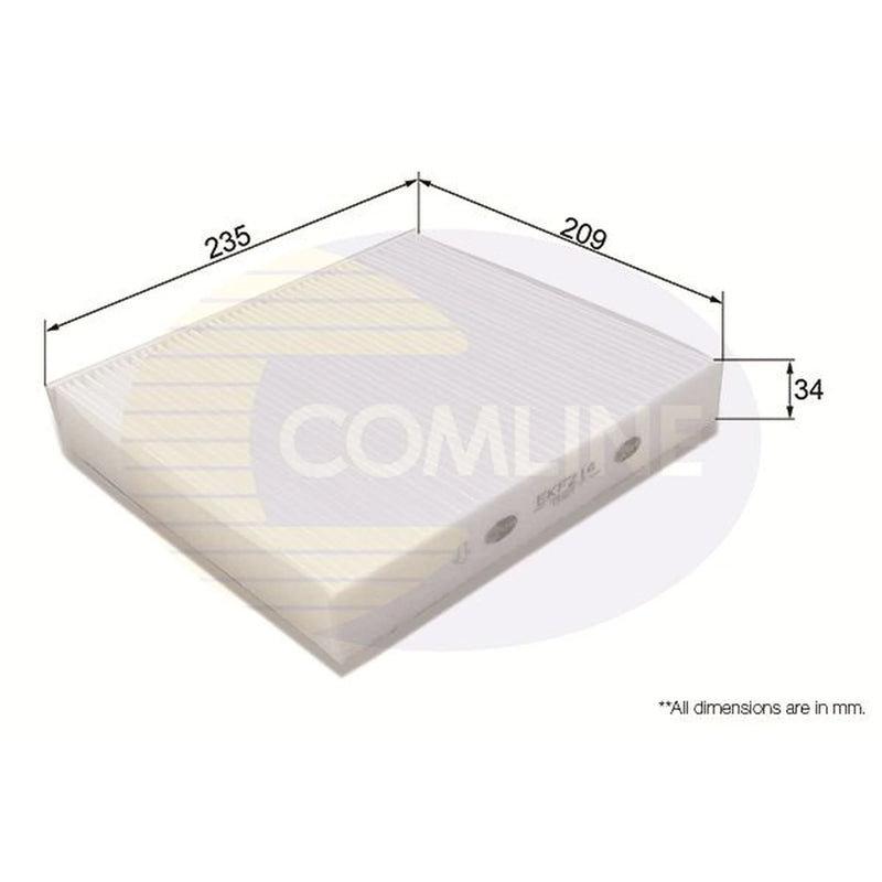 Comline Cabin Air Filter (Pollen Filter) EKF214