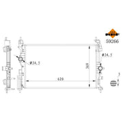 NRF Engine Radiator 59266