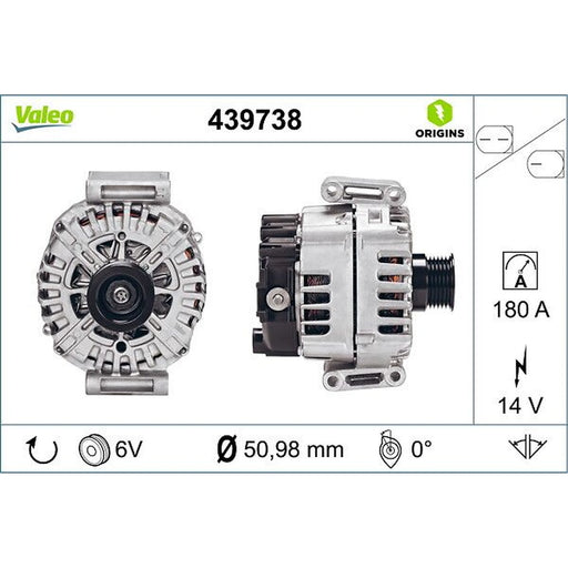 Valeo Car Alternator 12V 439738