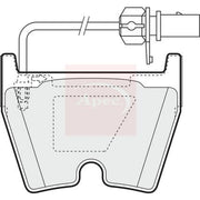Apec Front Brake Pad Set PAD1378