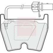Apec Front Brake Pad Set PAD1378