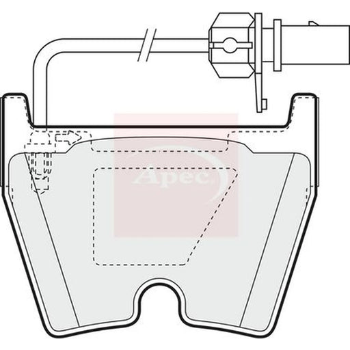 Apec Front Brake Pad Set PAD1378