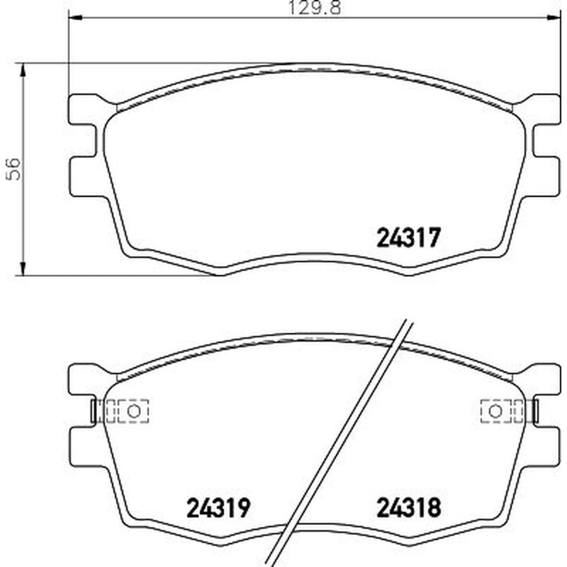 DON Front Brake Pad Set PCP1198