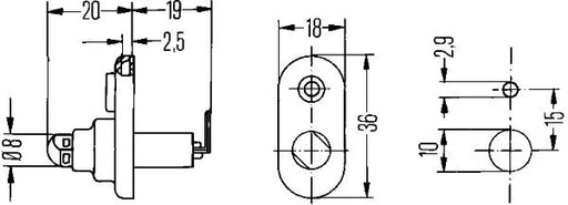 Hella 6ZF 004 365-031 Switch, door contact