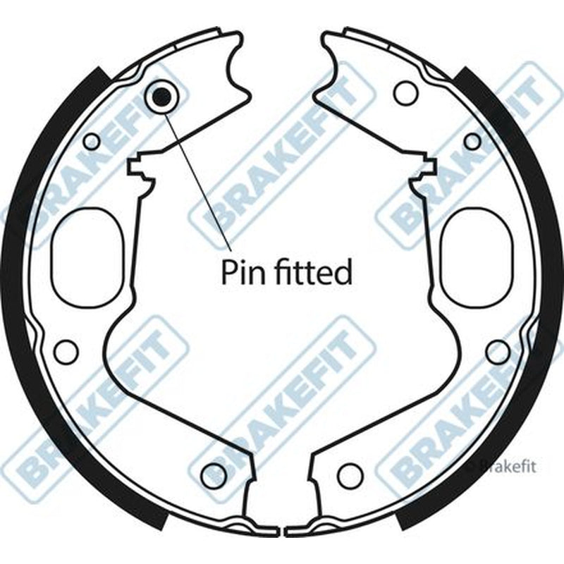 Apec Parking Brake Shoe Set BSH1106