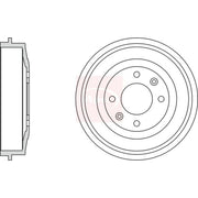 Apec Brake Drum Assembly Rear DRM9504