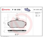 Brembo Front Brake Pad Set P44010