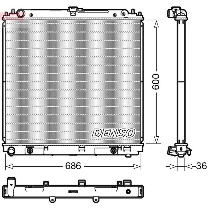 Denso Engine Radiator DRM46042