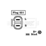 Borg & Beck Car Alternator 12V BBA2056