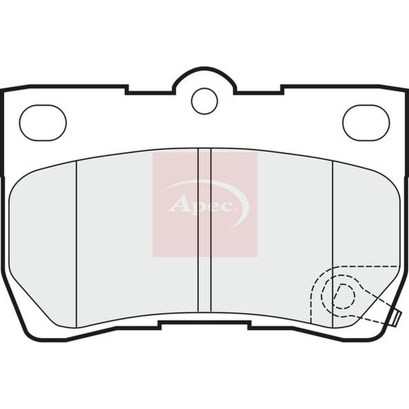 Apec Rear Brake Pad Set PAD1482