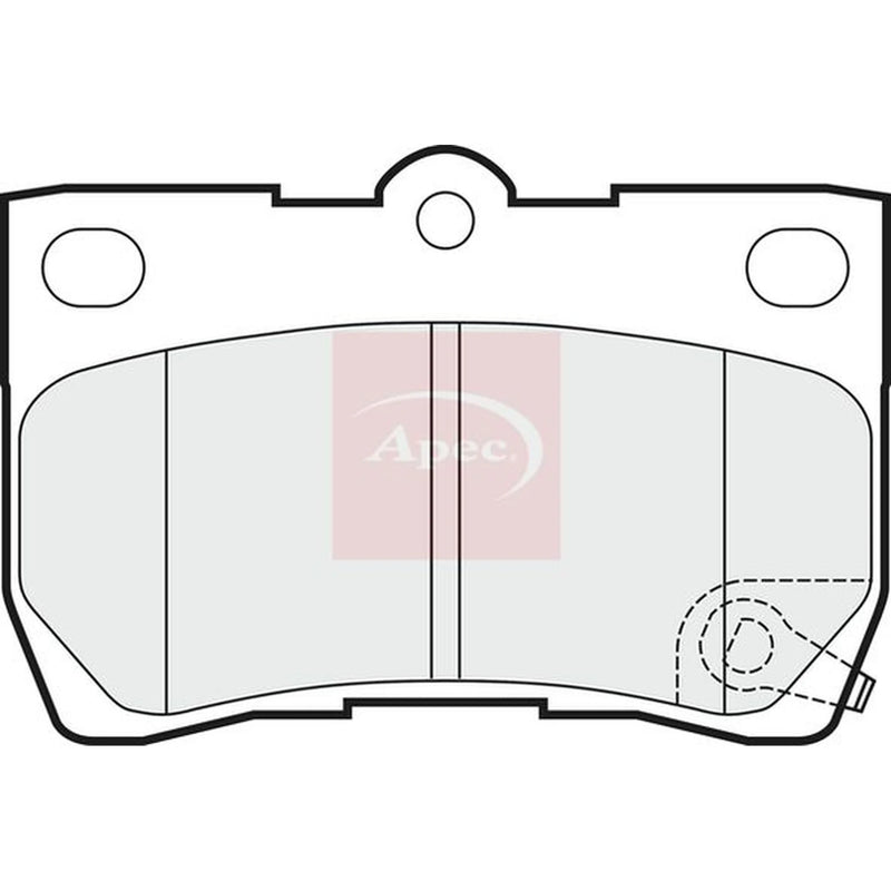 Apec Rear Brake Pad Set PAD1482