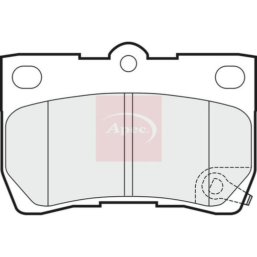 Apec Rear Brake Pad Set PAD1482