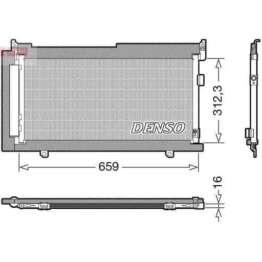 Denso Air Conditioning Condenser DCN36006