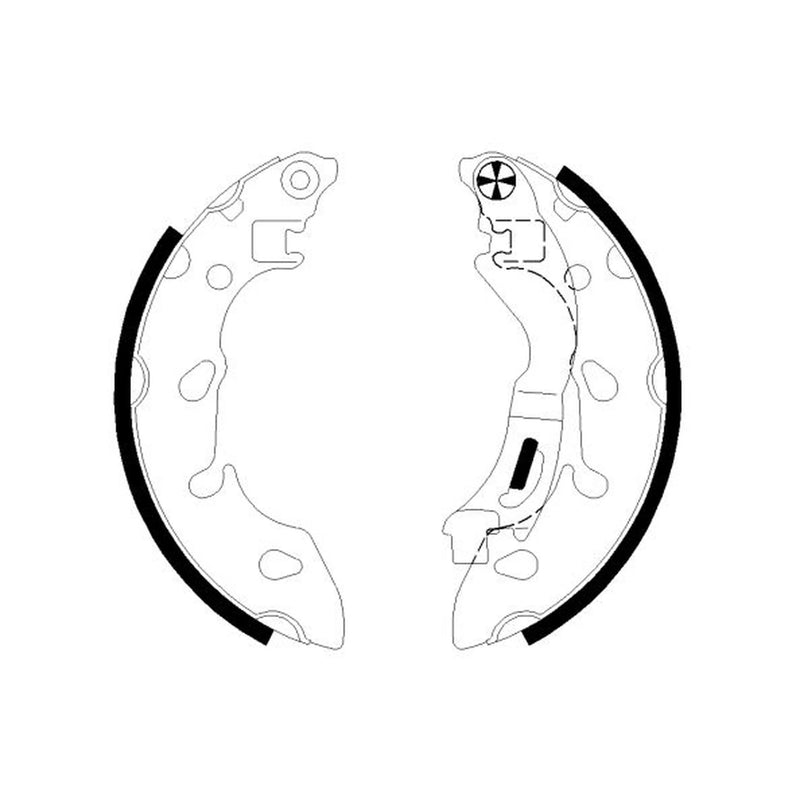 Mintex Brake Shoe Set Axle Kit MFR730