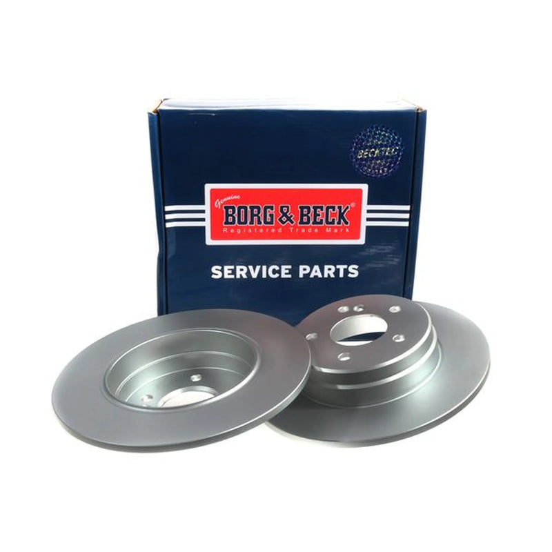 Borg & Beck 2 x Solid Rear Brake Discs BBD5080