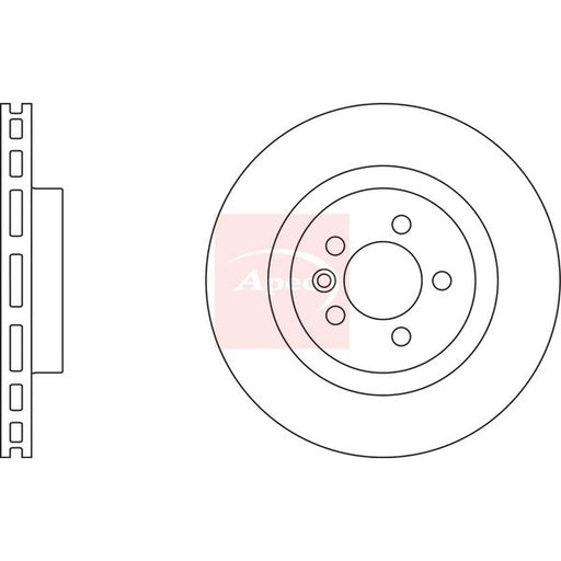 Apec 2 x Vented Front Brake Discs DSK2954