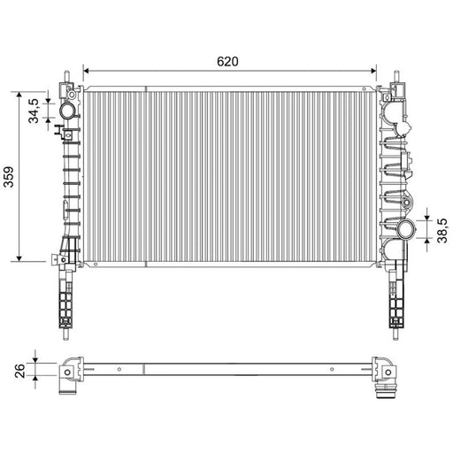 Valeo Engine Radiator 701769