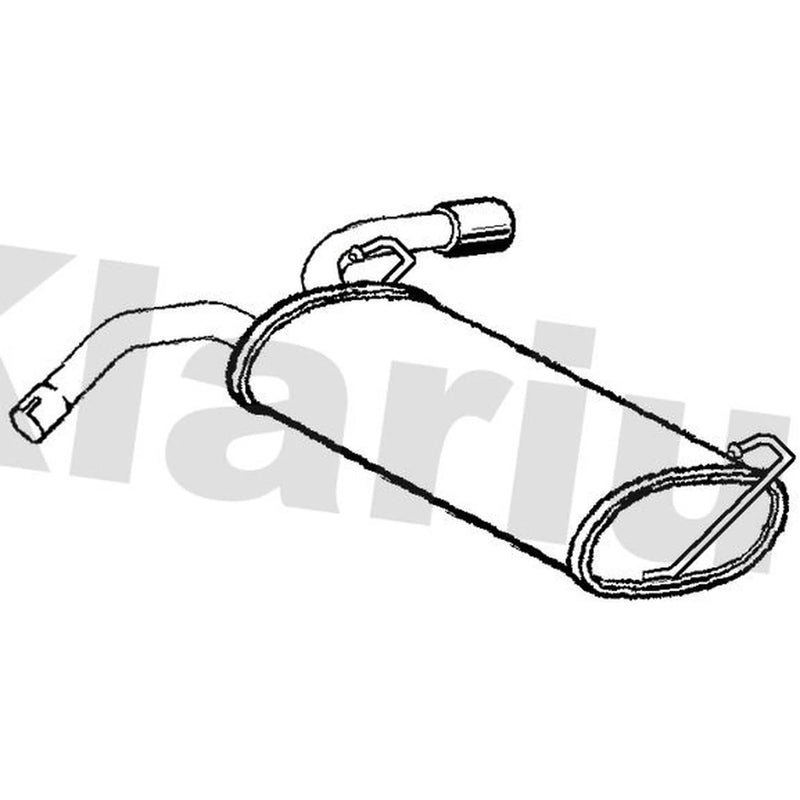 Klarius Box With Tail Pipe Rear GM767A