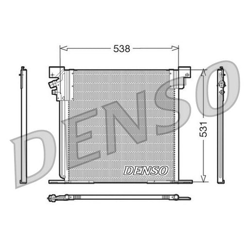Denso Air Conditioning Condenser DCN17030