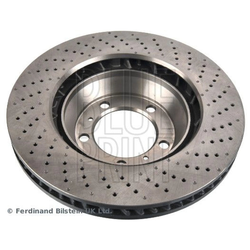 Blue Print 2 x Perforated/Vented Front Brake Discs ADBP430056
