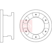 Apec 2 x Solid Rear Brake Discs DSK4197