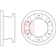 Apec 2 x Solid Rear Brake Discs DSK4197