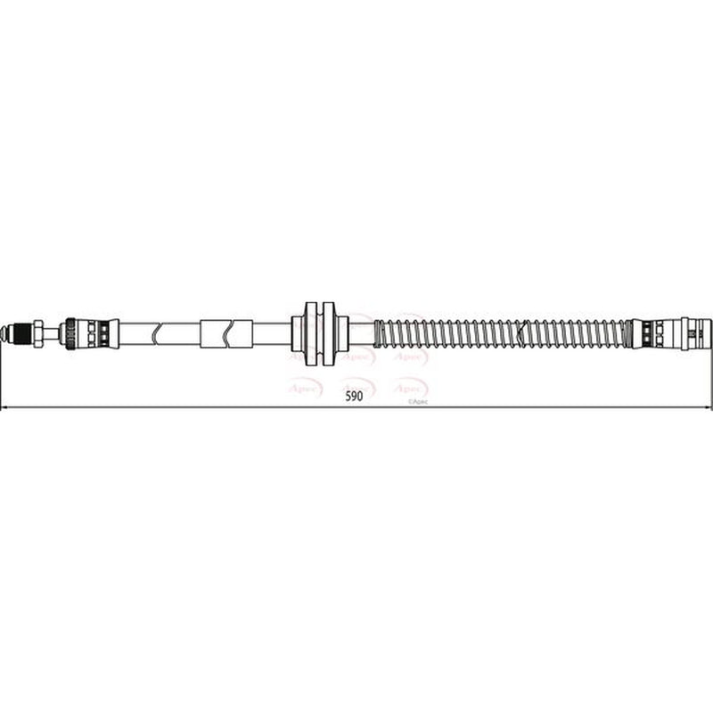 Apec Brake Hydraulic Hose Line Front HOS4096