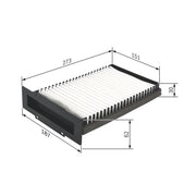 Bosch Cabin Air Filter (Pollen Filter) 1 987 432 210