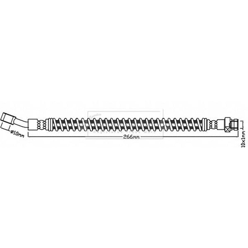 Borg & Beck Brake Hydraulic Hose Line Rear Left BBH7941