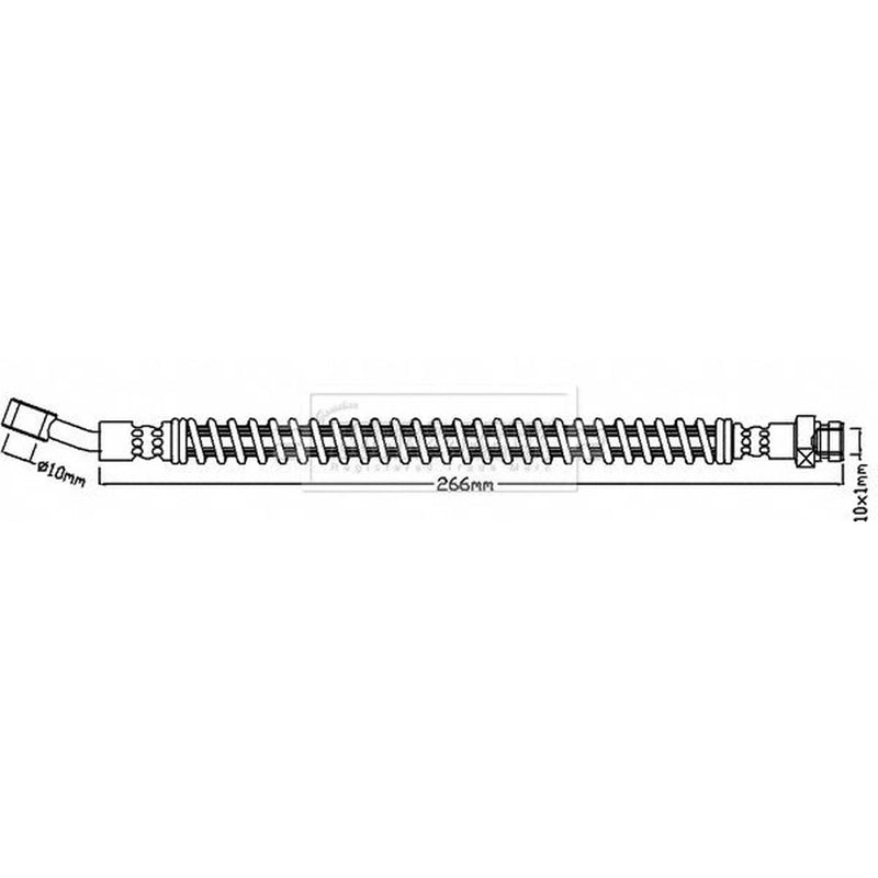 Borg & Beck Brake Hydraulic Hose Line Rear Left BBH7941