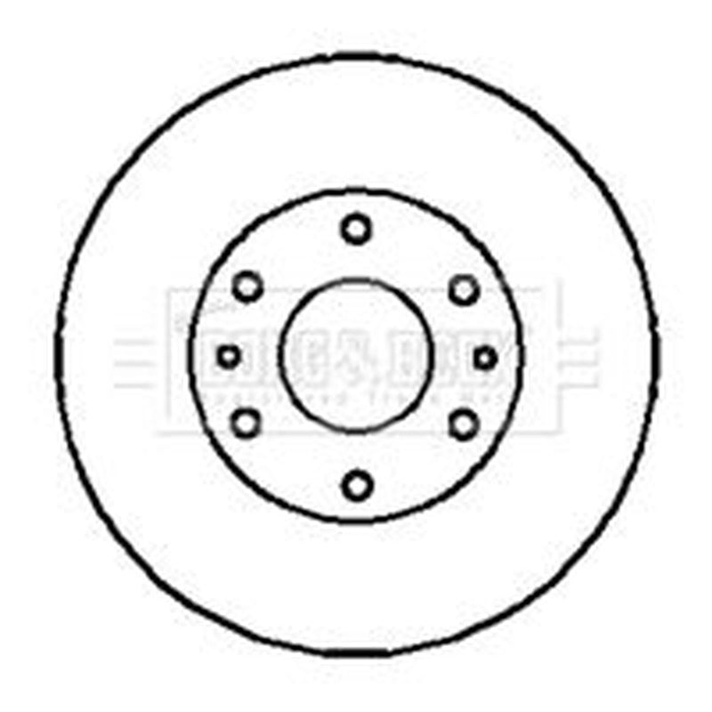 Borg & Beck 2 x Solid Rear Brake Discs BBD5123