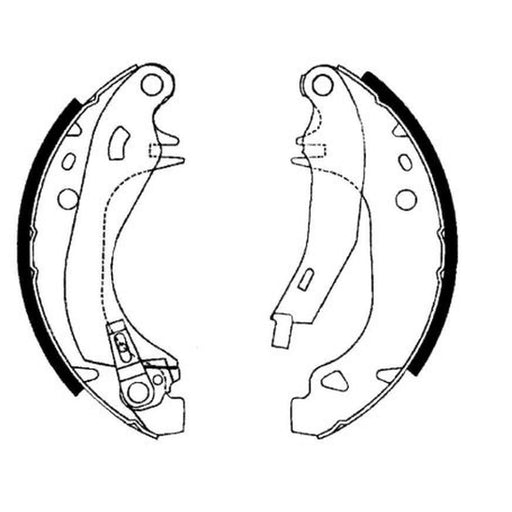 Mintex Brake Shoe Set Axle Kit MFR278